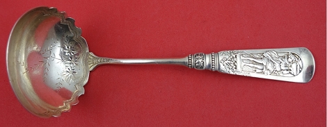 Gravy Ladle Brite-cut w/ smaller bowl 7